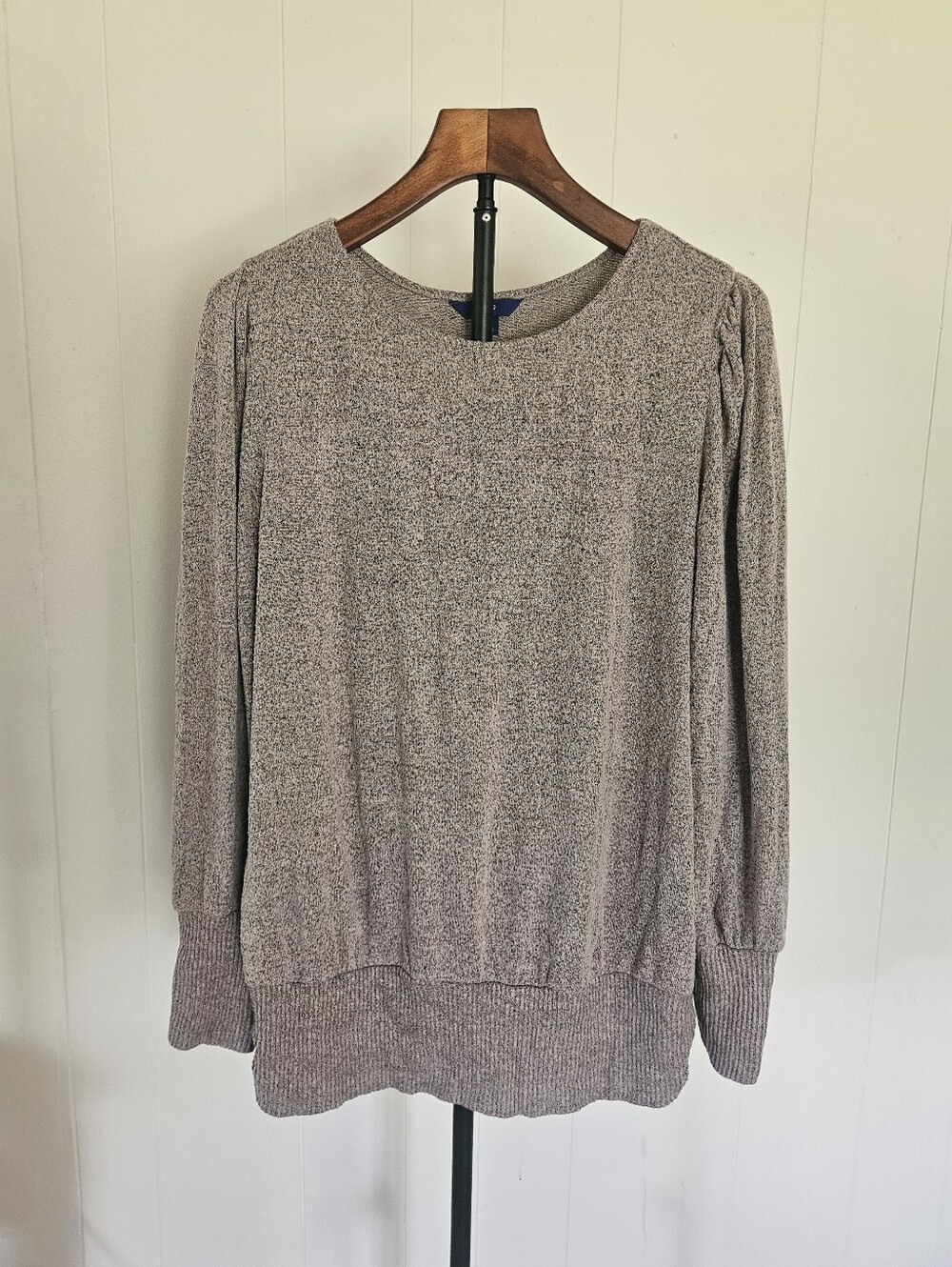Apt. 9 Heathered Taupe Crewneck Pullover Size XL